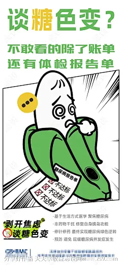 糖尿病焦虑海报-源文件-志设网-zs9.com