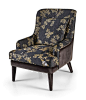 A soft and wonderfully embroidered armchair