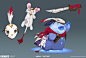 Gigantic Character Skins II, Vinod Rams : Some more Gigantic skins! These are all available now. They're all done over existing concept art from either Devon Cady Lee or myself. (or sometimes over the 3d Model)