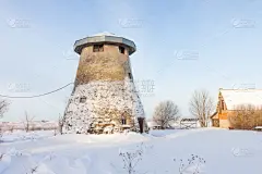 风车,房屋,雪,水磨,天空,水平画幅,无人,古老的,古典式,户外_4661368275_5756182052