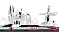 THALYS - illustration : Creation & development of the illustration, goodies and background of the Thalys BAR area.