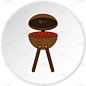 烤肉架,炊具,圆形,计算机图标,分离着色,白色,格子烤肉,热,肉,聚会