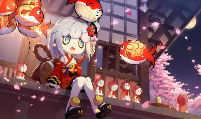 金鱼姬 雨师-花瓣网