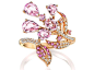 Parade Design pink sapphire blossom ring