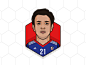 # Makoto Hasebe - Japan dribbble portrait logo sketch app adobe illustration design adidas football japan makoto hasebe