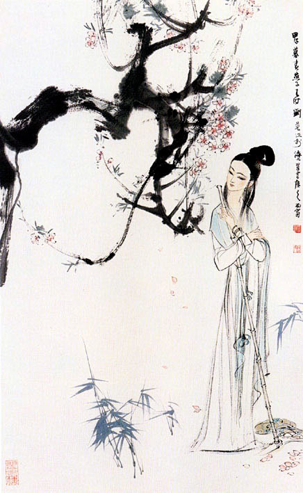黛玉葬花_刘旦宅