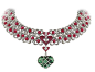 Avakian heart shaped Columbian emerald necklace
