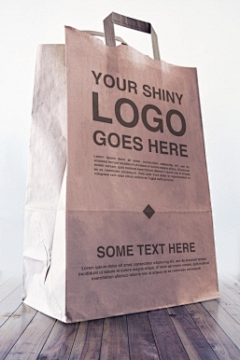 包装人设计联盟采集到手提袋纸袋牛皮袋类 智能贴图样机MOCKUP