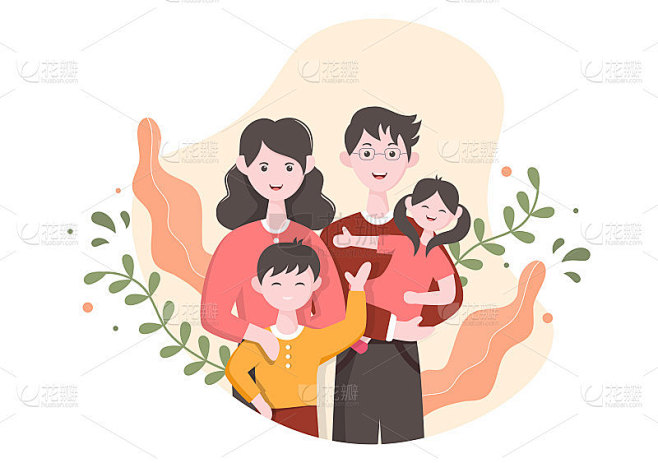 快乐的父母和孩子花时间在家里一起做各种放...