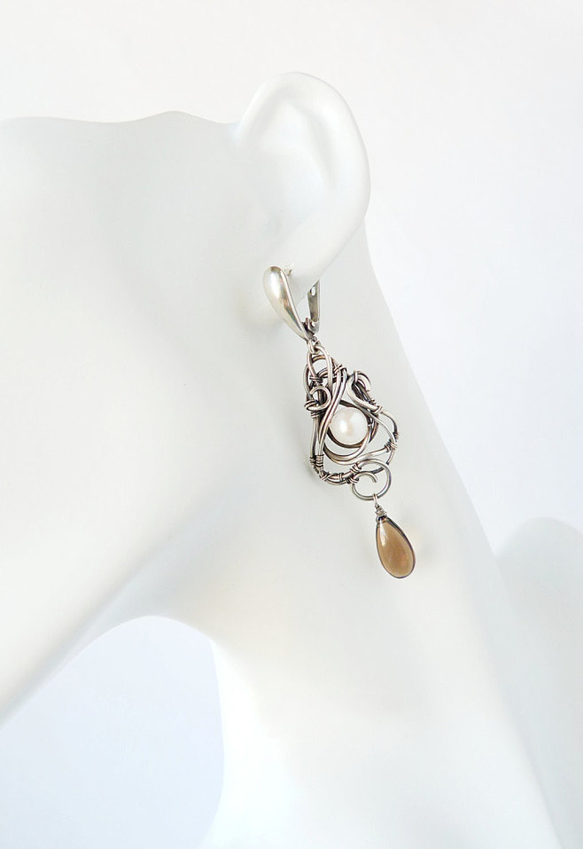 Smoky quartz silver ...