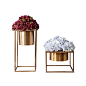 摩登 现代简约美式创意金属花瓶花器家居装饰摆件设客厅花艺套餐-淘宝网