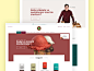 Coffee & chocolate shop e-commerce main page ui/ux design.