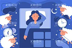 失眠  - 源文件下载【酷图网】失眠,睡不着,睡眠不足,睡眠障碍,入睡困难,睡眠质量差,睡眠时间少,精神压力,精神心理,失眠患者,熬夜晚睡,失眠症患者,