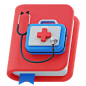 Medical Book 3D Icon