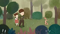 二十四节气惊蛰手绘插画