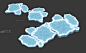 一组雪地物件：雪松树，冰块，木桥 - 场景 3dsnail模型网
