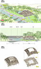 小清新公园景观文本A3排版效果图制作海花沟大地公园景观方案文本