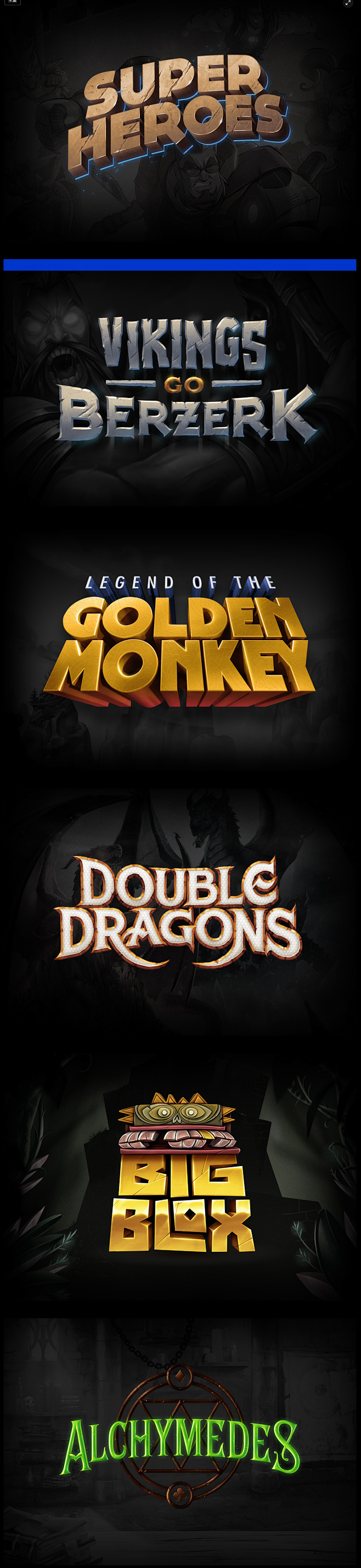 Game logos on Behanc...