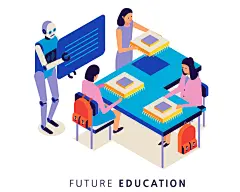 学习应用 VR智能 未来科技 科技智能插图插画设计AI学习|应用|智能|未来科技|插图|插画设计