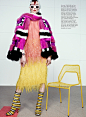 Zen Sevastyanova Gets Colorful for Elle October 2013 by Catherine Servel_eyes wide shut