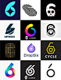 灵感采集6️⃣99个数字6元素图形logo设计分享 - 小红书