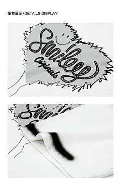 【商场同款】Smiley®笑脸2023夏季新款印花短袖休闲宽松情侣T恤-tmall.com天猫