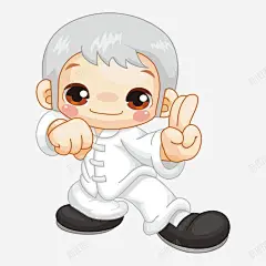 功夫人物 平面电商 创意素材