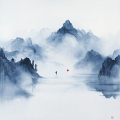 梦想城镇飞羽采集到古风山水背景