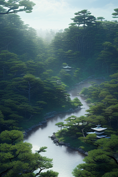 爱剥皮的橘子采集到c4d参考--风景