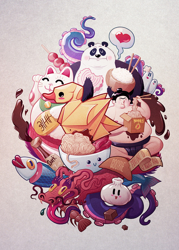 Printed mural for a ...