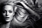 kerastase densifique - 创意人物头发海报 美女头发图片 健康飘逸人物秀发素材图片 欢迎关注花瓣设计师 @字画 原创画板