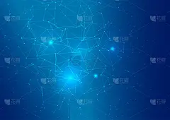 Abstract low poly connections background