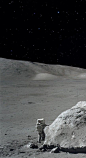 Apollo 17 mission, exploring the moon. #The moon #Apollo 17 astronaut lunomobil. http://www.mindblowingpicture.com/wallpaper/space/wp2tqj47.html: