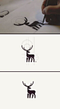 优秀的鹿元素logo设计作品，脑补时间，：）。