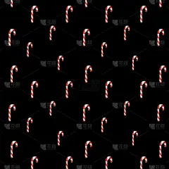 Watercolor seamless pattern on a black background 