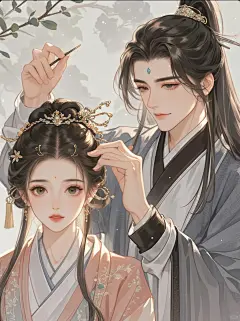 “拿了我的簪子，以后就是我的人了” #国风 #古风妆造 #古风插画 #古装 #古风 #古言 #古风头像#小说封面#古风头像 #古装美人图鉴 - 小红书