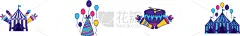 帐篷,气球,分离着色,红色,条纹,事件,愉悦,休闲,庆祝