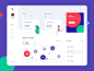 Health dashboard illustration activity web site website dashboard violet green red activity sleep users statistic vector data illustration blue graph typography web design ux ui