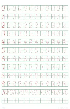 一年级必学的田字格写数字 字帖来源-田字格练字 #幼小衔接 - 抖音