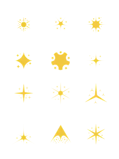 星星星星图标金色简约图标维美