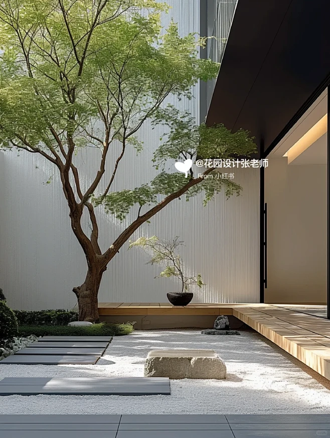 花园设计灵感|现代极简庭院