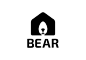 熊房屋房子标志logo矢量图设计素材
