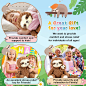 Amazon.com: CottonStar Sloth Stuffed Animal, 22 Inch Sloths Bear Cute Plushie Toy, 4lbs Weighted Stuffed Animal, Mama and Baby 2 in 1 Plush Pillow for Kids, Teens and Adults Birthday Gifts : Toys & Games