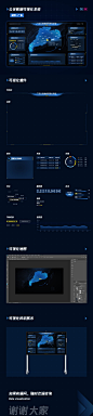公安数据可视化大屏素材