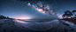 toben1_The_starry_sky_shines_on_the_beach_with_dark_gray_sand_a_c369bef5-f342-431e-8fbd-55664c2a9a4e