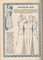 #服装设计# #服装制作# Panelled Slip Draft Pattern from Complete Dressmaking in pictures published by Odhams. 1950