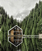 Russian Architect Merges Nature and Architecture Designing Modern House Idyll : How many times you were that much stressed out to yell how you want to run away in the middle of nowhere and live alone? Everyday struggles sometimes take the best of us but j