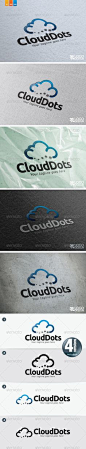 Cloud Dots #GraphicRiver This logo ideal used for any cloud based related businesses and services. Font: Ubuntu Bold, Ubuntu Italic (font.ubuntu /) Colour: CMYK Files: .ai / .eps Size: Resizeable Vector Format Kindly contact me if you need any help and I 
