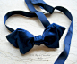 深海蓝真丝领结，来自上海的 134RDC 工作室手工制作，男士们作新郎领结也不错。有评价称：实物美得要飞起来了！ 售价:158元