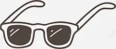 夏季休闲手绘墨镜高清素材 免抠 设计图片 免费下载 页面网页 平面电商 创意素材 png素材